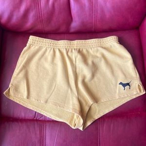 Yellow Victoria’s Secret PINK shorts